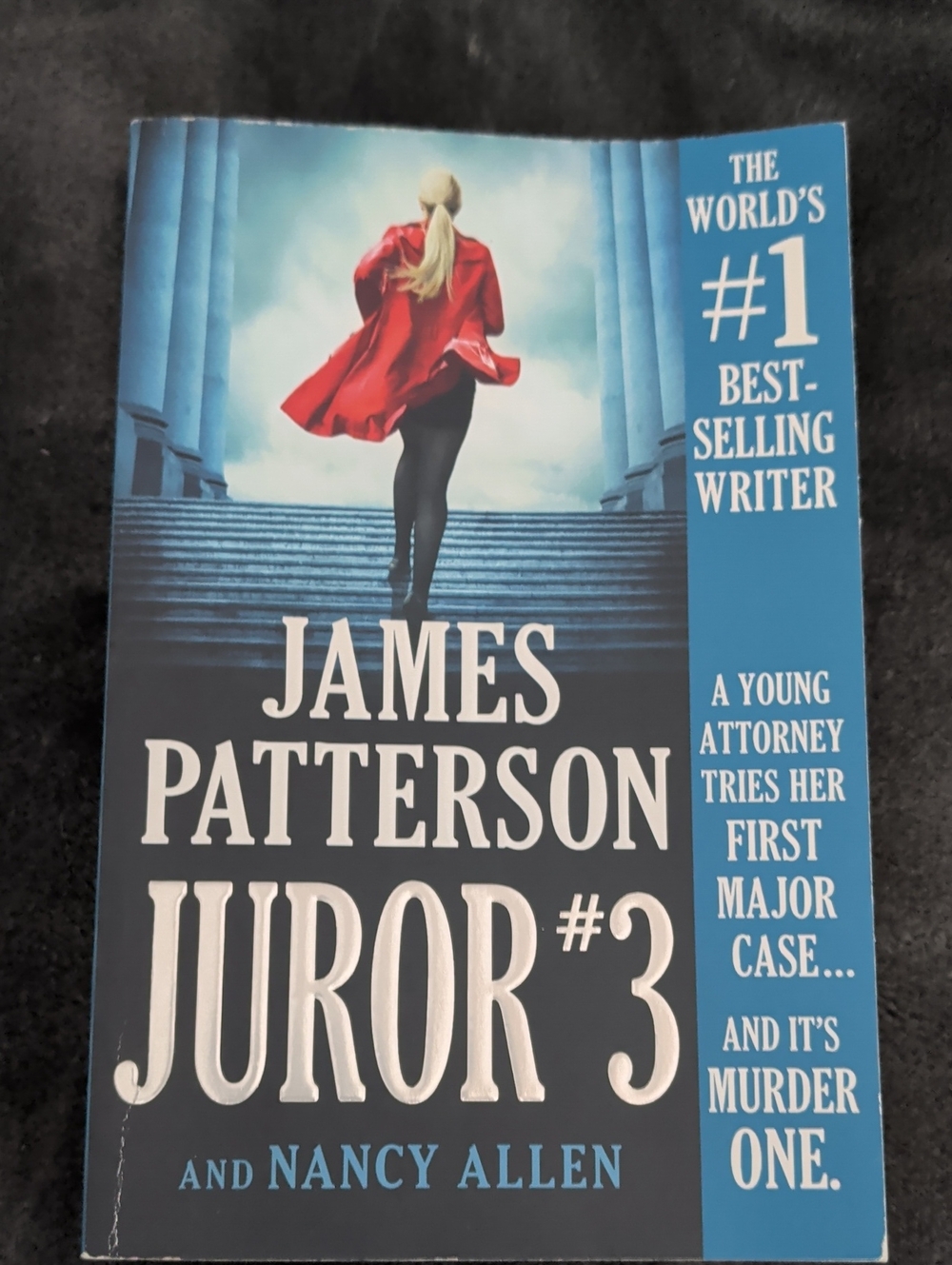 James Patterson Juror #3 Paperback Book - Red/Blue Cover